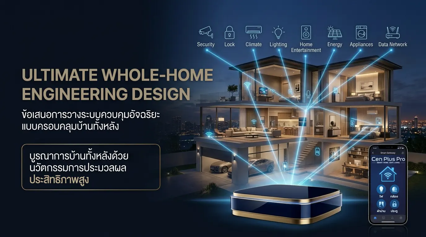 เปลี่ยนบ้านทั้งหลังสู่มิติใหม่แห่งความสะดวกสบายขั้นสุด Ultimate Whole-Home Smart Experience (Pack L)