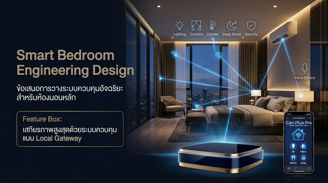เปลี่ยนห้องนอนหลักสู่มิติใหม่แห่งความสะดวกสบายขั้นสุด Smart Luxury Space (Pack S) 