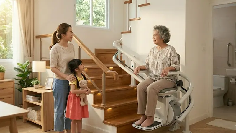 การปรับปรุงบันไดบ้านและการติดตั้ง Chair Lift สำหรับผู้สูงอายุ