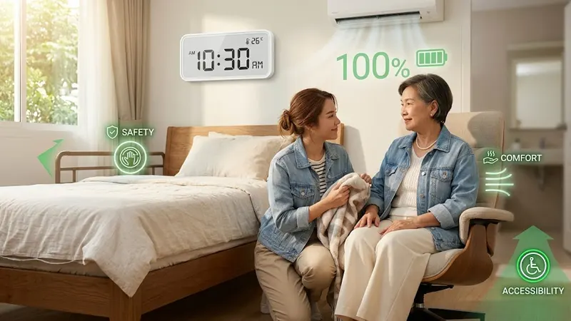 เทคนิคจัดห้องนอนผู้สูงอายุชั้นล่างของบ้าน