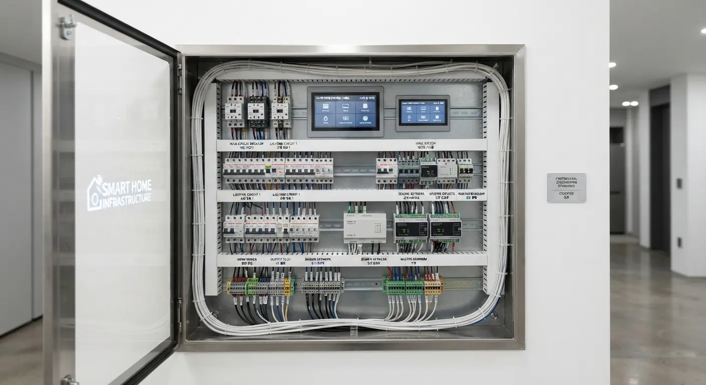 ตู้ Smart Control Panel ที่ได้มาตรฐานวิศวกรรมพร้อม Label อุปกรณ์ชัดเจน