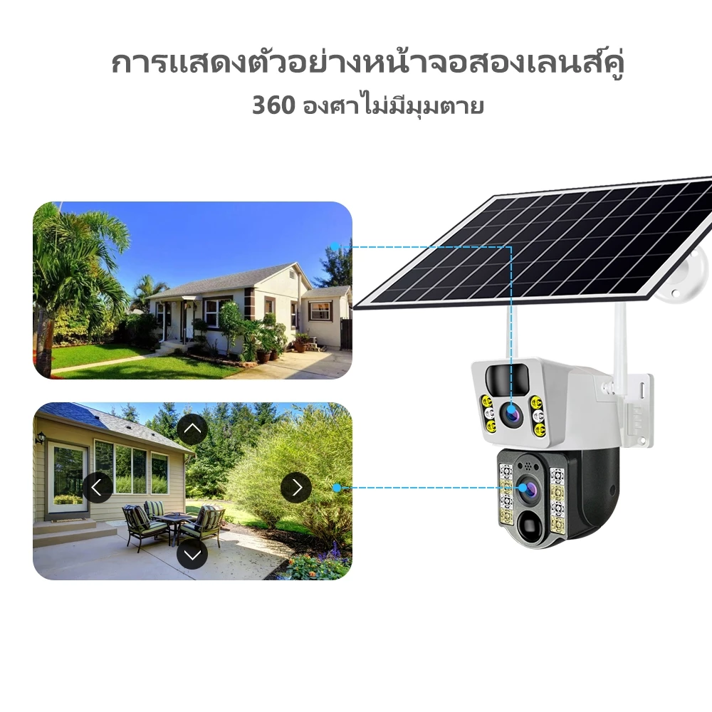 รีวิว กล้องวงจรปิดโซล่าเซลล์ไร้สายติดตั้งนอกบ้าน
